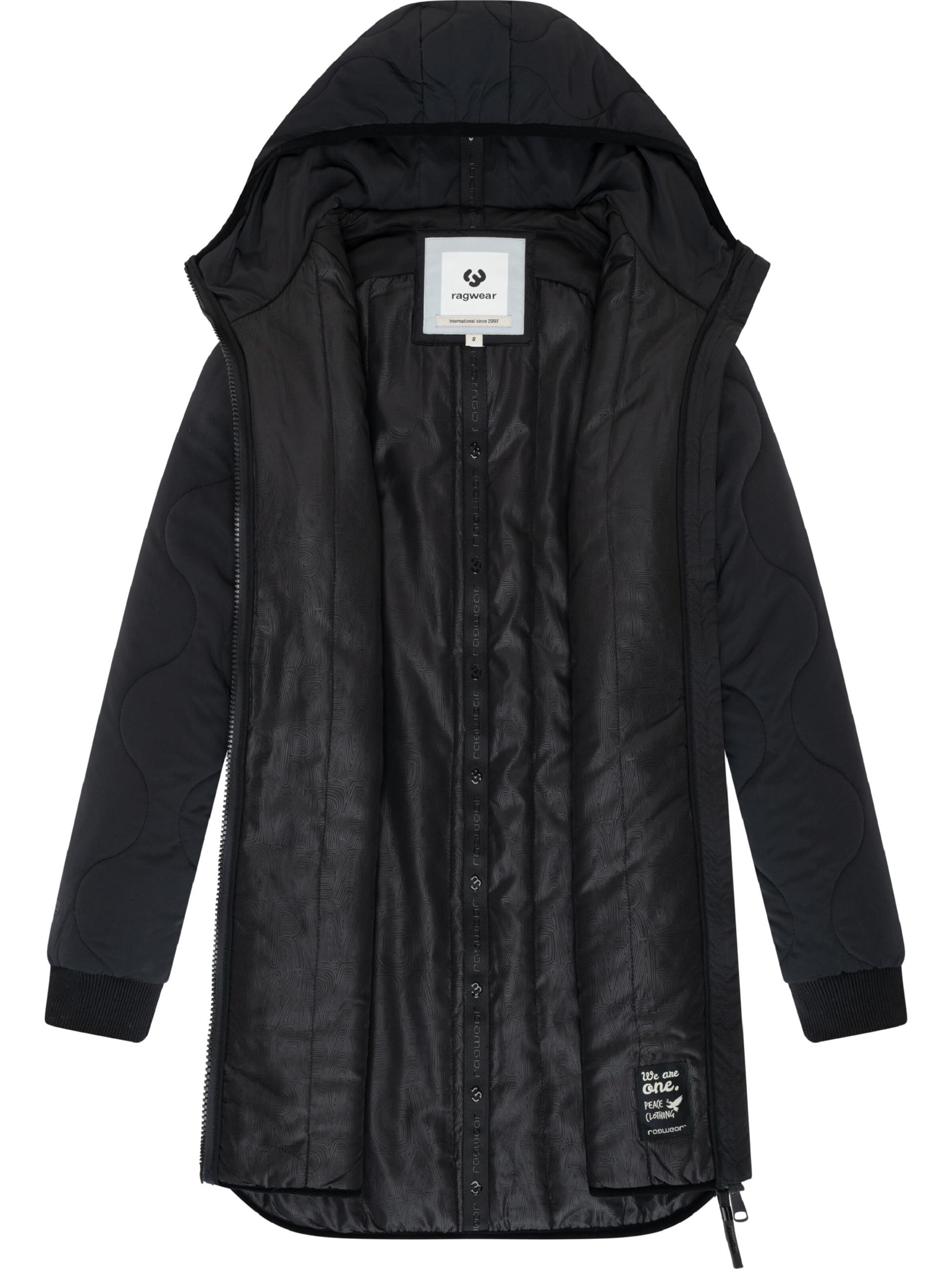 Cappotto di mezza stagione 'Longeddy' di Ragwear in nero