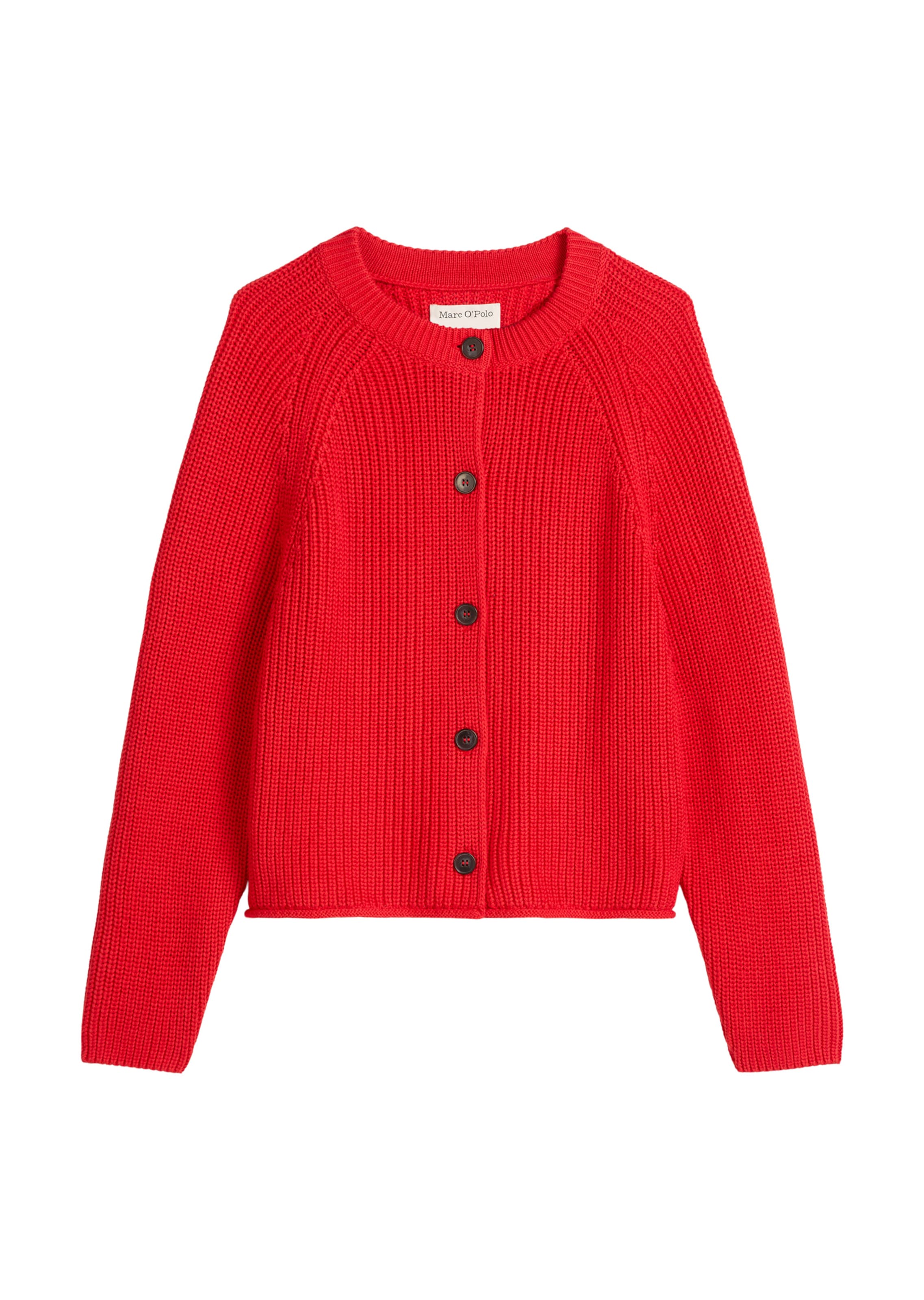 Marc O'Polo Gebreid vest in Rood: voorkant