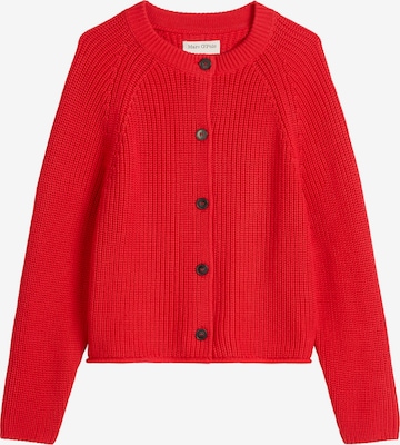 Marc O'Polo Gebreid vest in Rood: voorkant