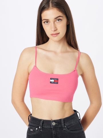 Tommy Jeans Top in Roze: voorkant