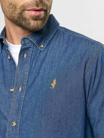MCS Regular fit Overhemd 'Tim' in Blauw