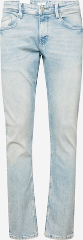 QS Slimfit Bandplooi jeans 'Rick' in Blauw: voorkant