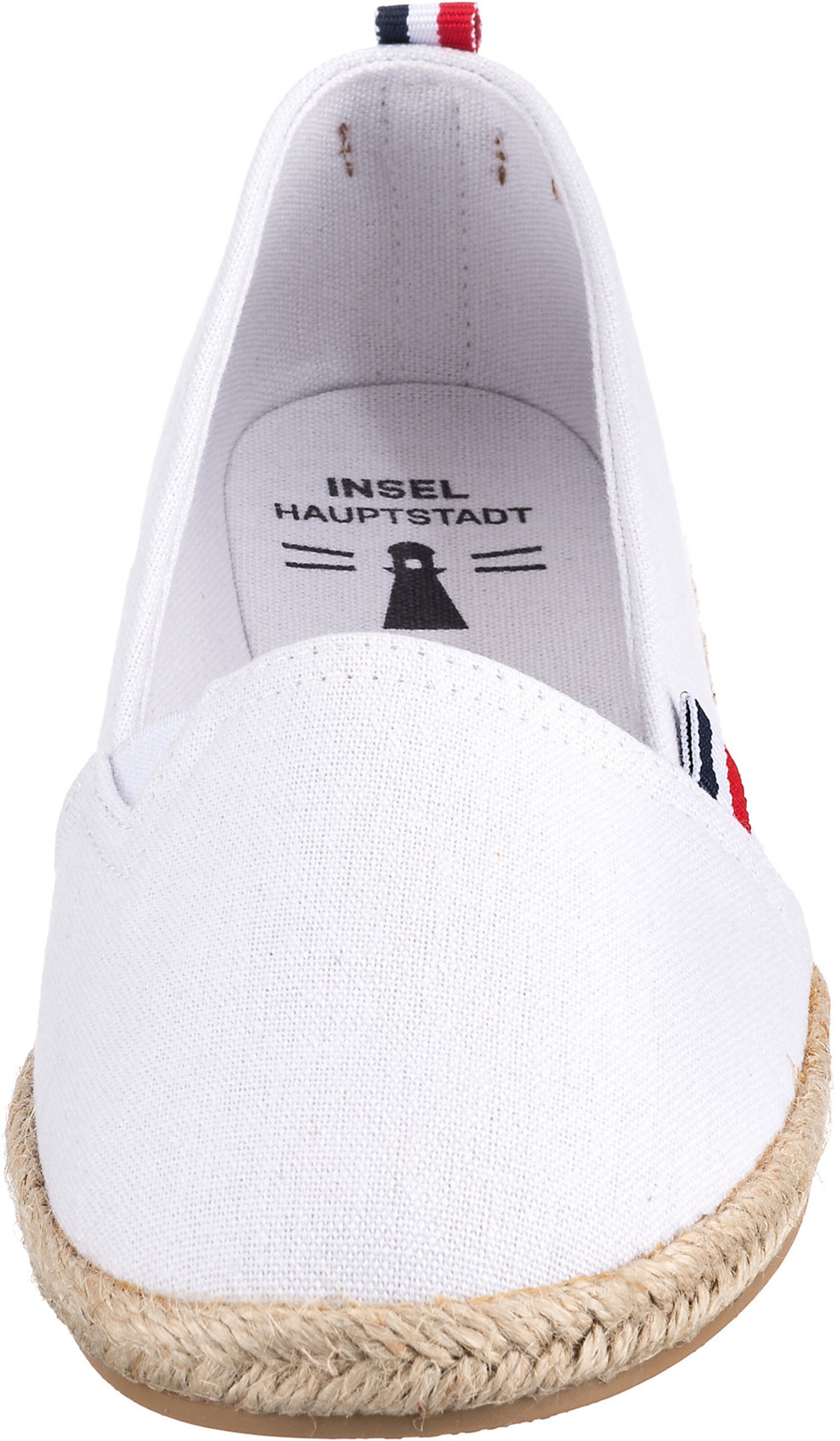 Frauen Halbschuhe Inselhauptstadt Espadrilles in Weiß - PO07373 Frauen Halbschuhe Inselhauptstadt Espadrilles in Weiß - PO07373