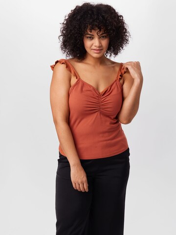 Top 'Hale ' di ABOUT YOU Curvy in rosso: frontale