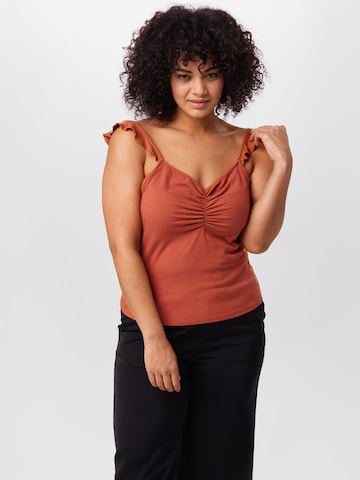 ABOUT YOU Curvy Top 'Hale ' in Rood: voorkant