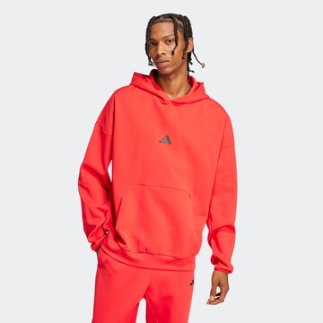 Hanorac sport de la ADIDAS SPORTSWEAR pe roșu: față