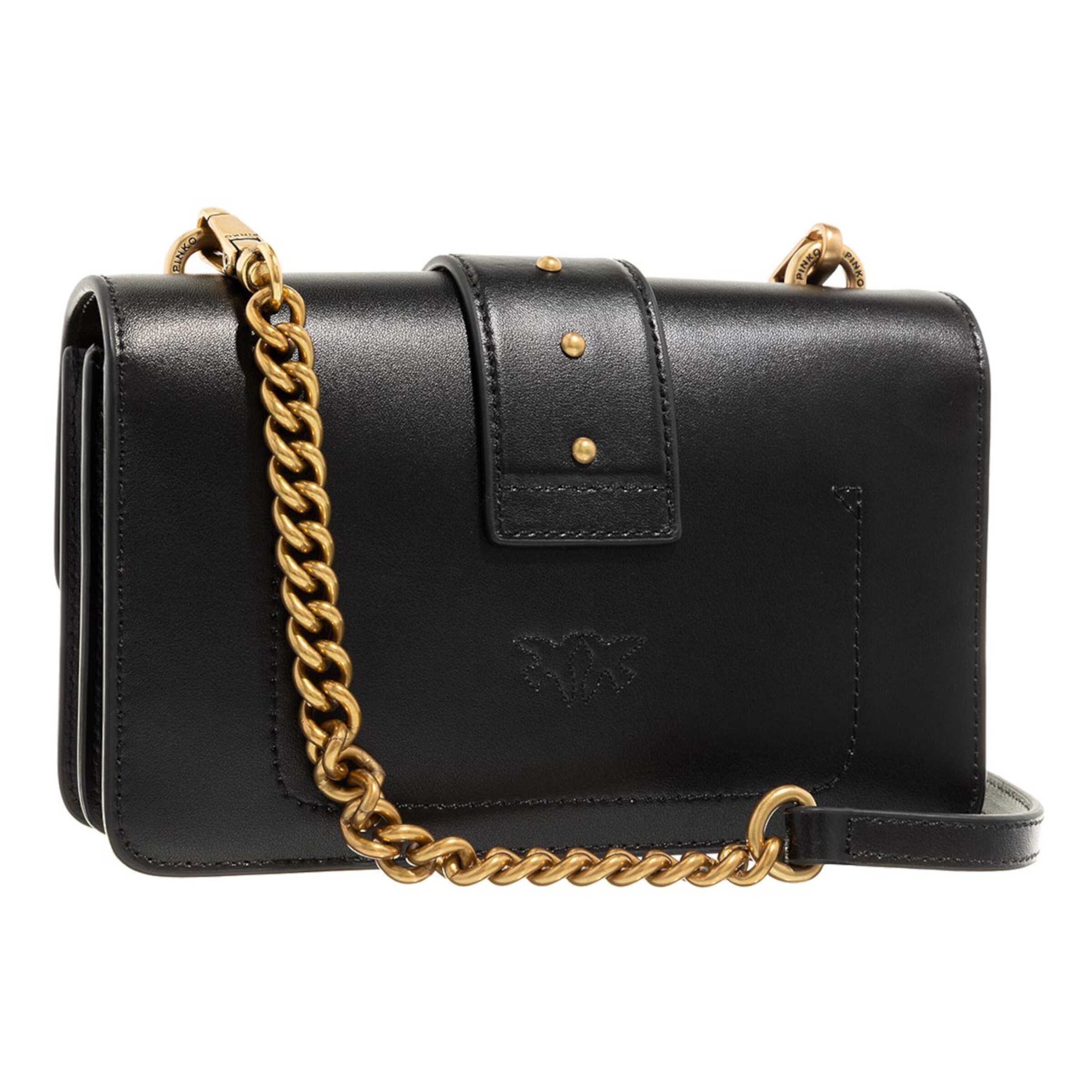 PINKO Чанта с презрамки 'Love One' в черно