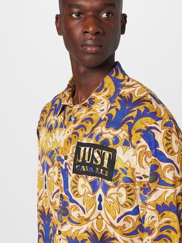 Just Cavalli - Regular Fit Camisa em amarelo