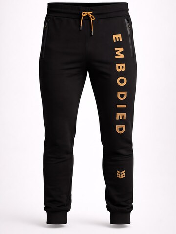 Empire Embodied Slim fit Workout Pants 'Trainingshose Bio-Baumwolle' in Black: front