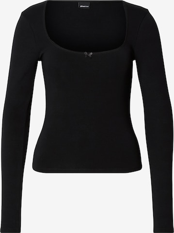 Gina Tricot Shirt in Black: front