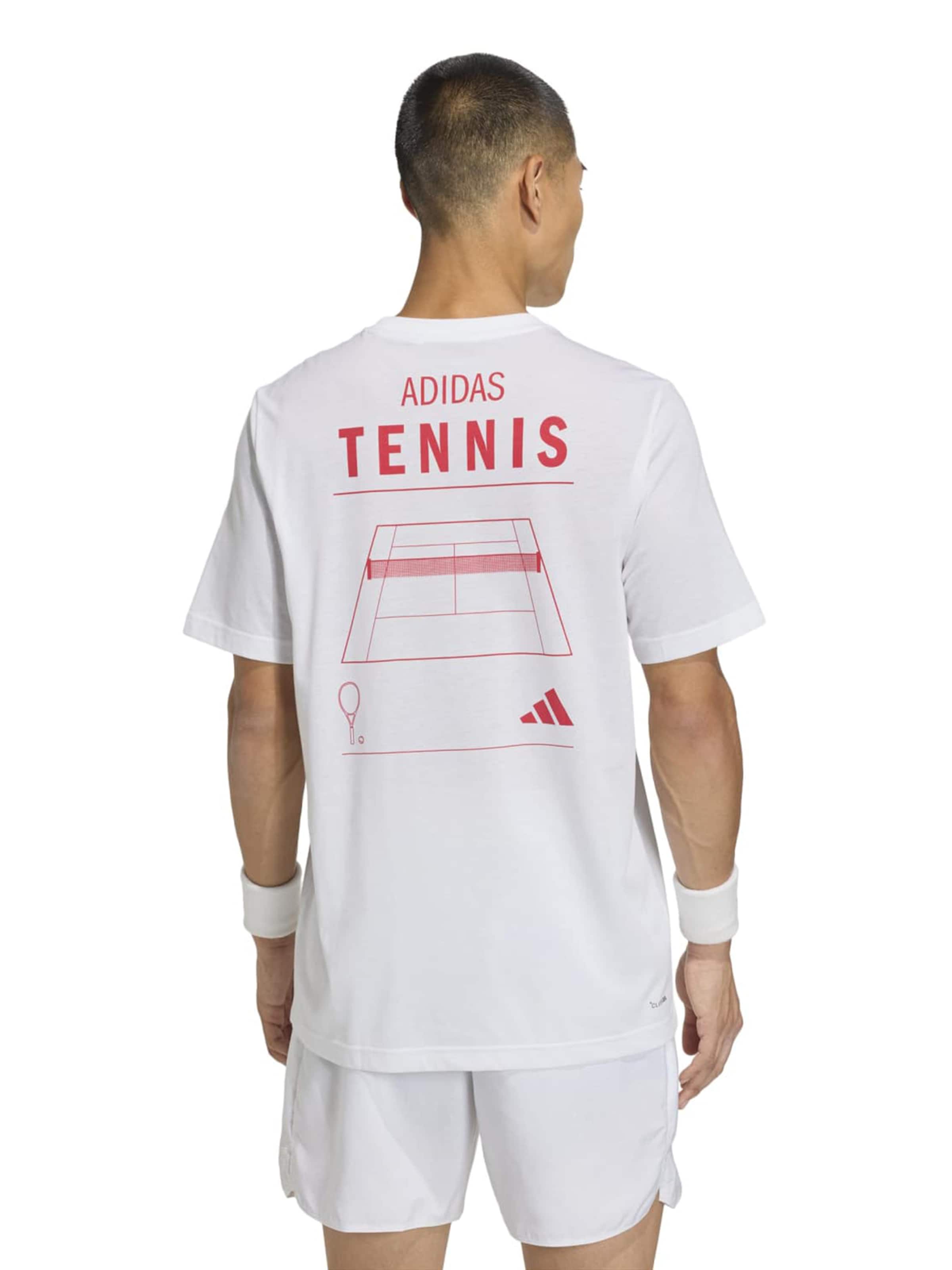 Tricou funcțional de la ADIDAS PERFORMANCE pe alb: față