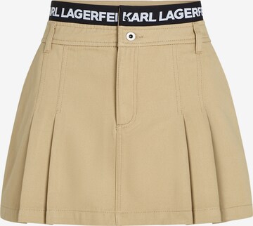 Jupe KARL LAGERFELD JEANS en beige : devant