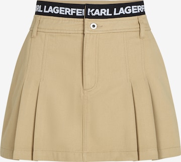 KARL LAGERFELD JEANS - Saia em bege: frente