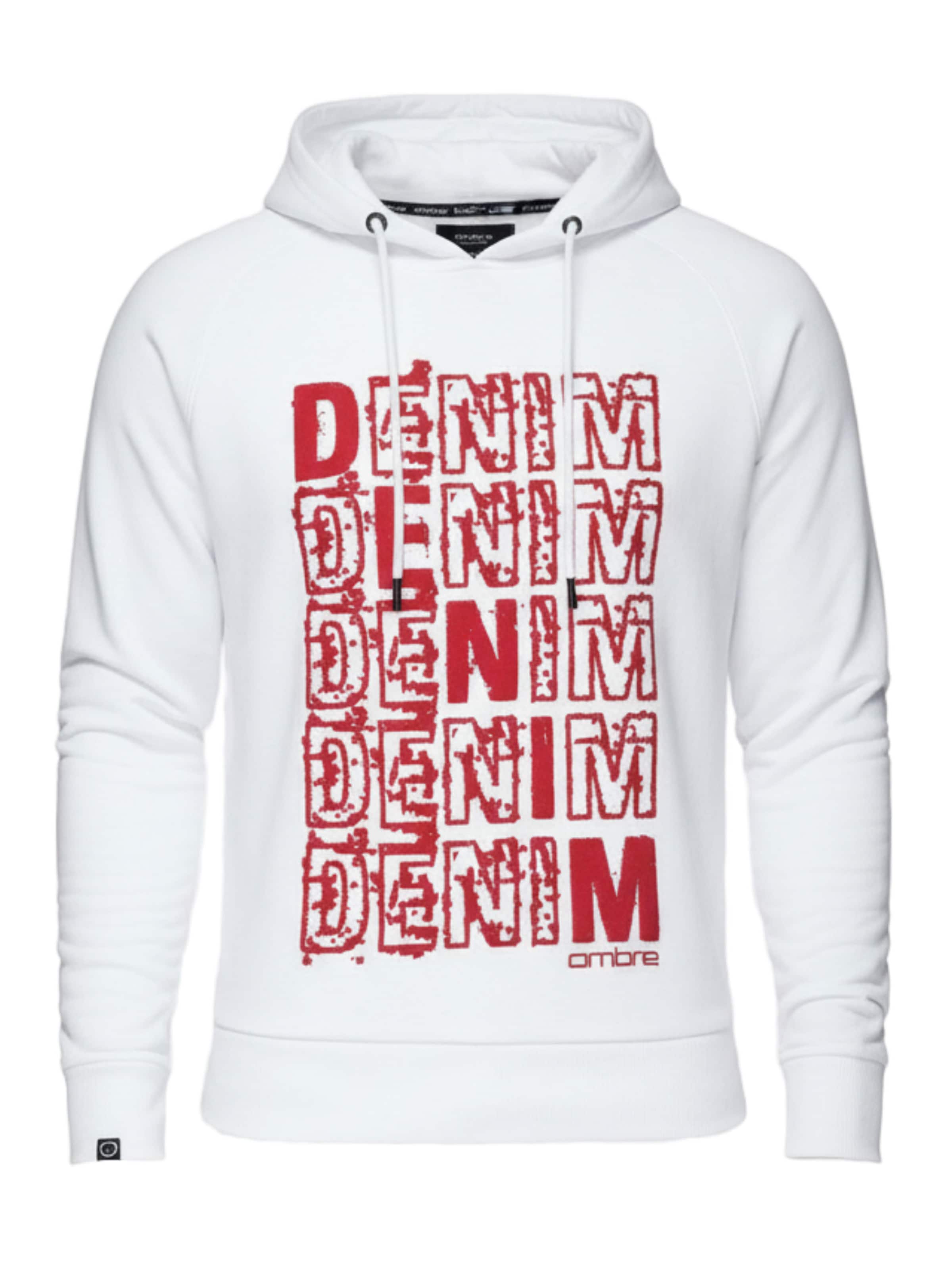 Ombre Sweatshirt 'OM-SSPS-0158 ' in Red / White, Item view