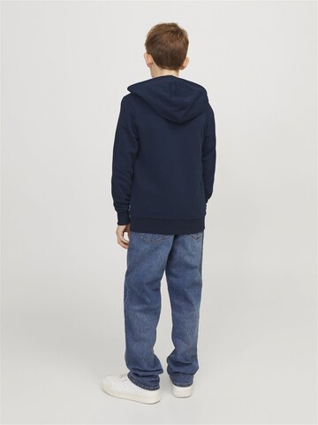 Jack & Jones Junior Zip-Up Hoodie in Blue