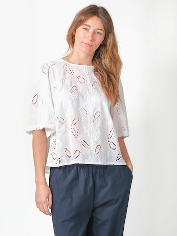 Klitmøller Collective Top ' Jenna ' in White: front