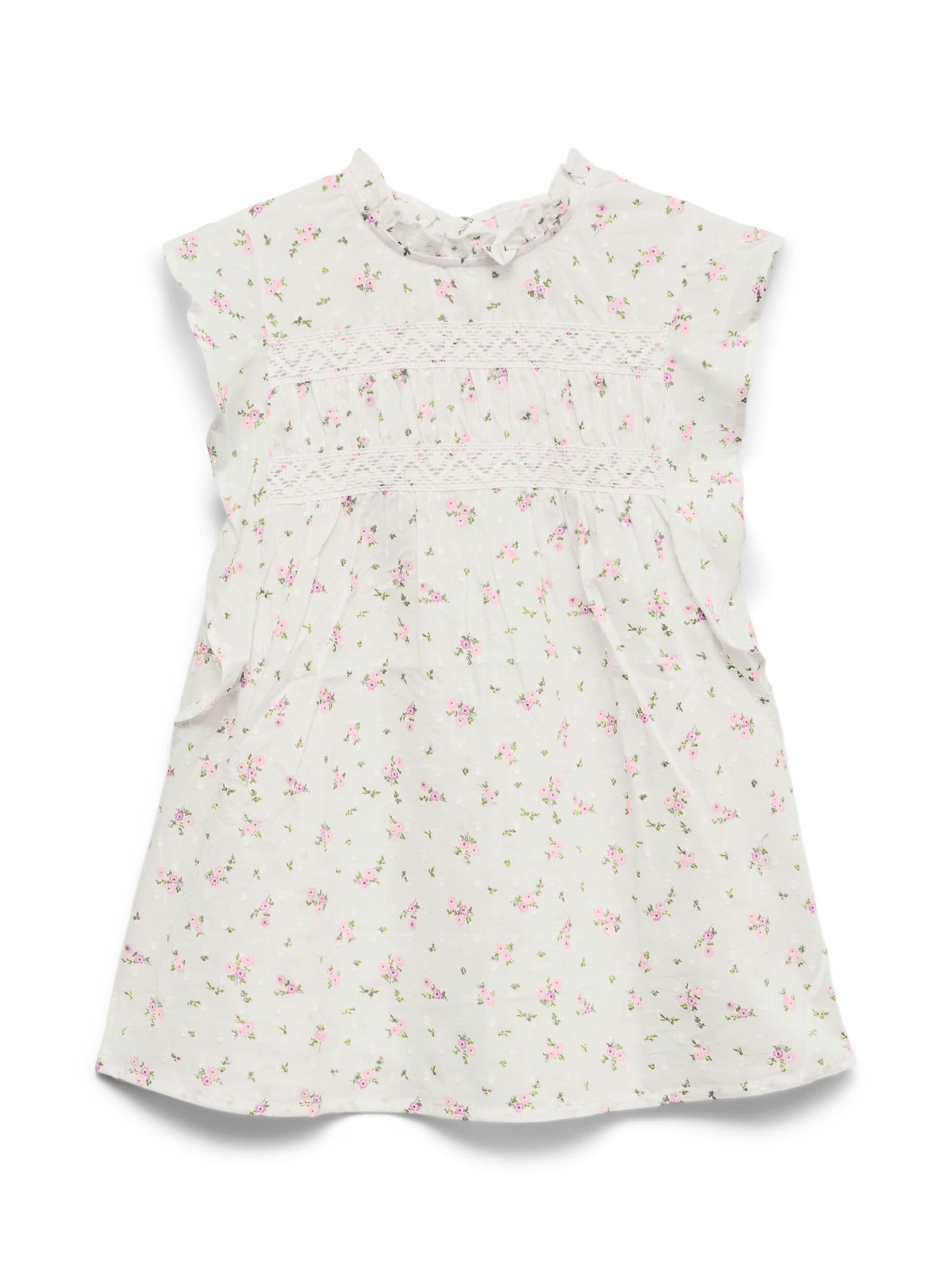 Chemisier 'VMTrine' Vero Moda Girl en blanc : devant