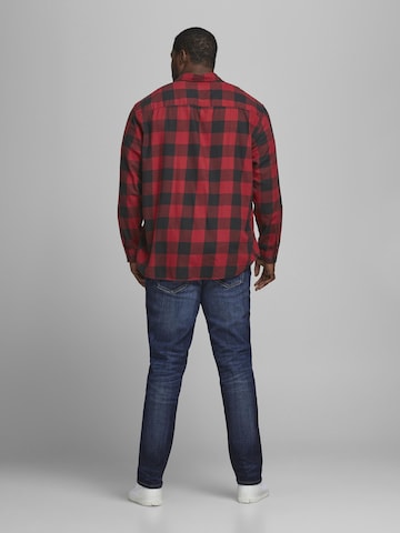 Regular fit Camicia 'Gingham' di Jack & Jones Plus in rosso