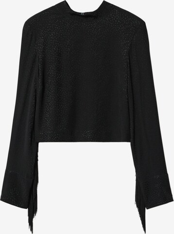 MANGO Blouse 'Roti' in Zwart: voorkant