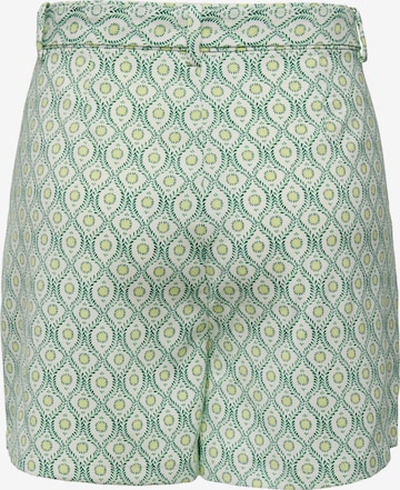 ONLY Regular Pleat-Front Pants 'Lotta' in Green