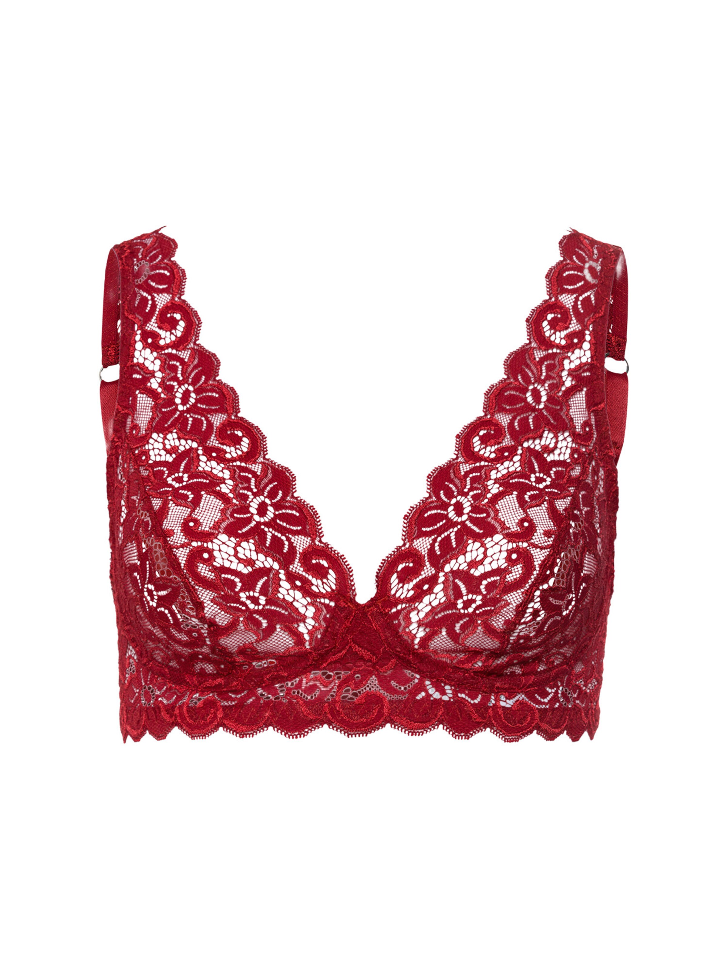 Hanro - Soutien ' Moments ' em vermelho: frente