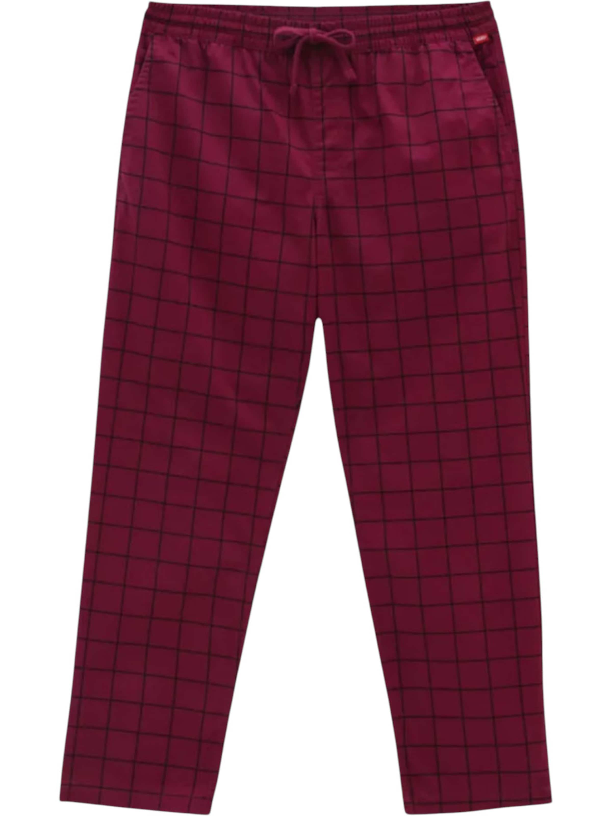 Tapered Pantaloni sportivi di VANS in rosso: frontale