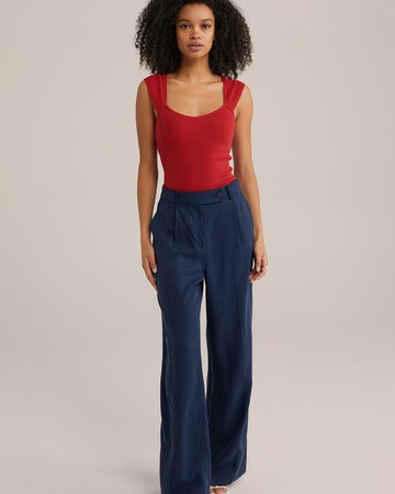 WE Fashion Knitted top in Red