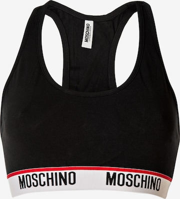 MOSCHINO Bralette Bra in Black: front