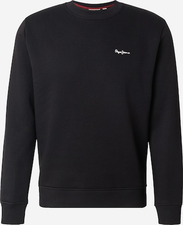 Pepe Jeans Mikina 'Griffin' – černá: přední strana