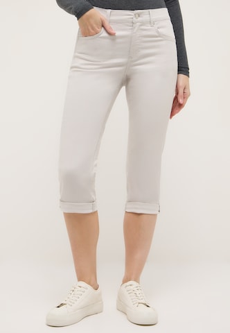 Angels Skinny Jeans in Beige: front