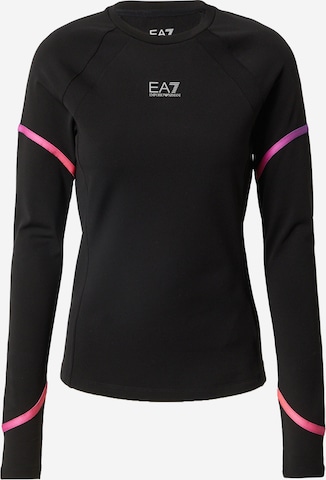 EA7 Emporio Armani Performance Shirt in Black: front