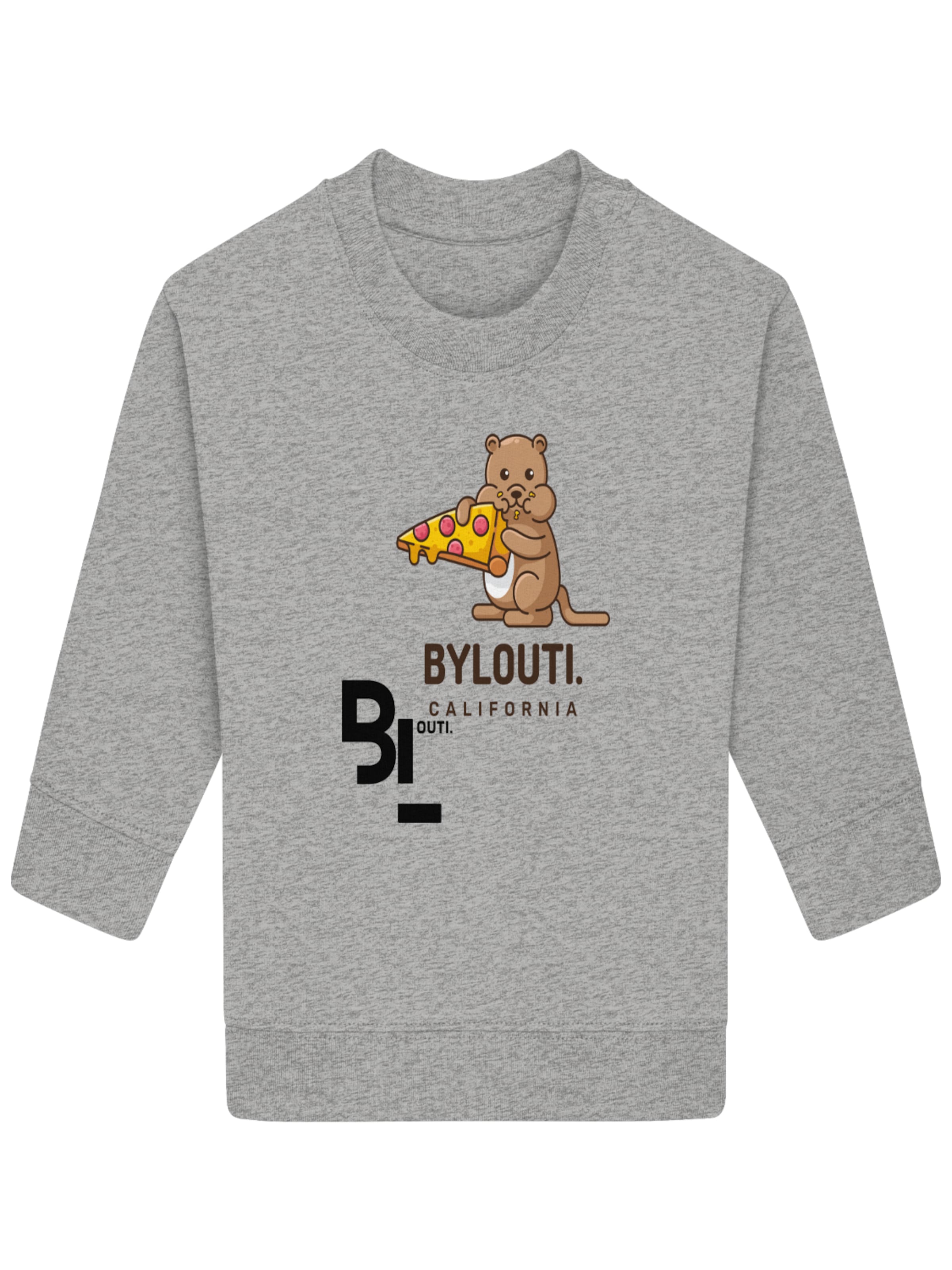 ByLouti Brand Fashion Sweatshirt 'Organic'‌‌‌‌‌‌‌ in Grau: Vorderseite