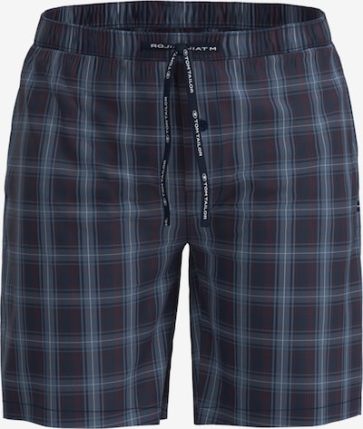 TOM TAILOR Pyjamahousut 'Bermuda' värissä sininen / laivastonsininen / tummanpunainen, Tuotenäkymä