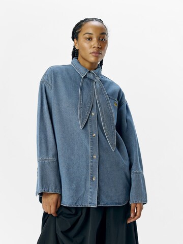 OBJECT Blouse 'Neel' in Blue: front