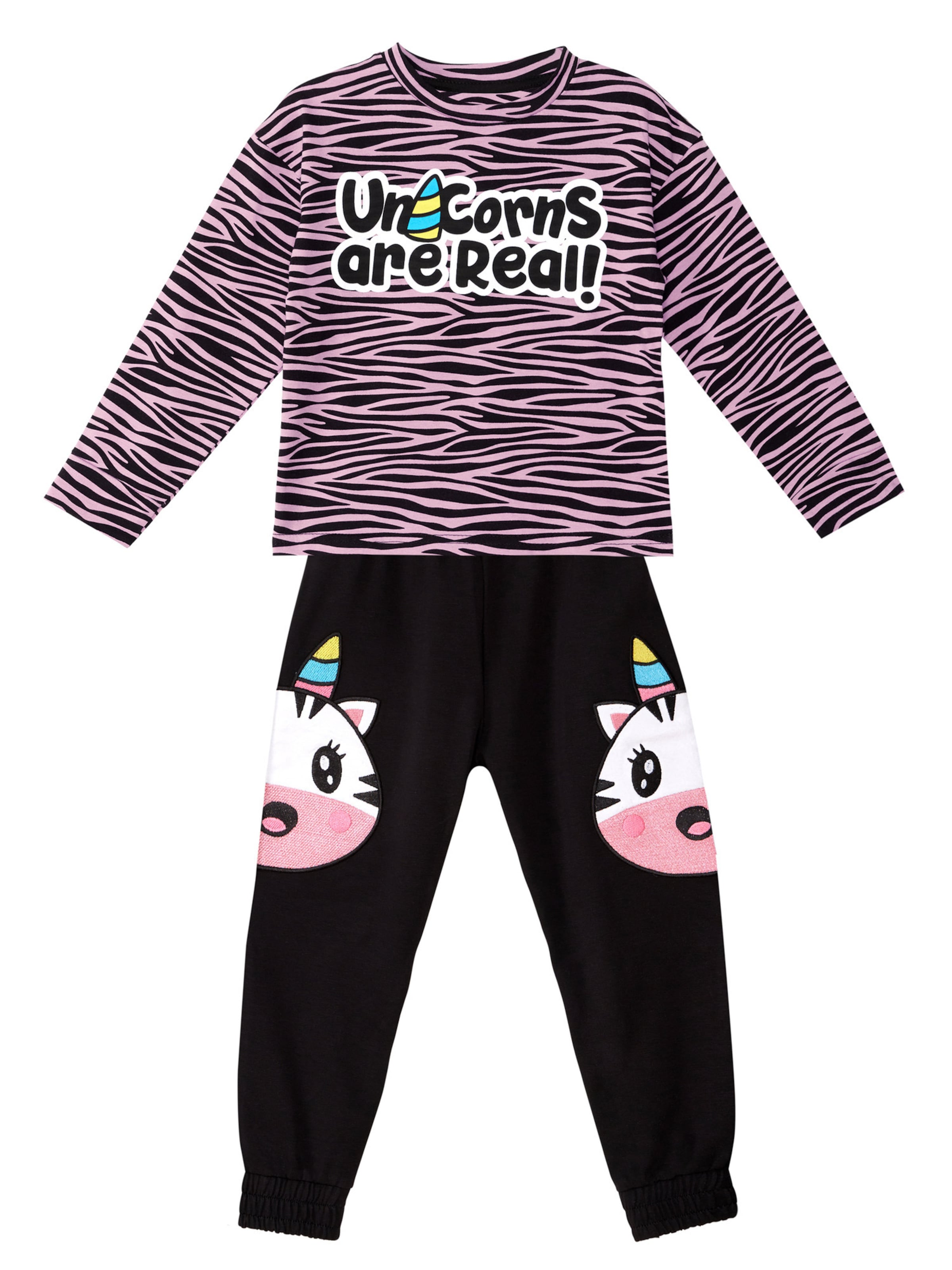Denokids Sweatsuit in Pink: front