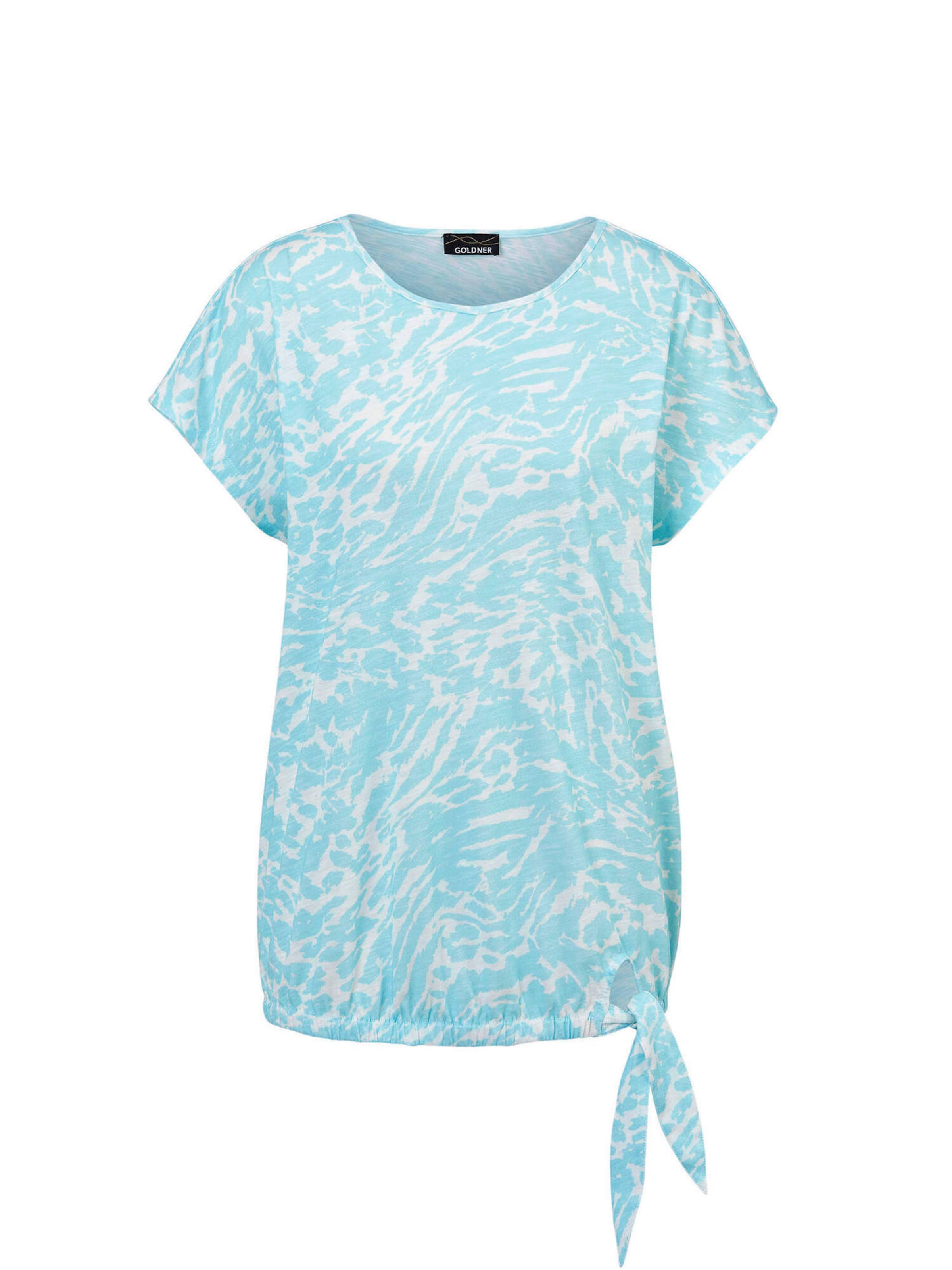 Goldner Shirt in de kleur Aqua / Wit, Productweergave