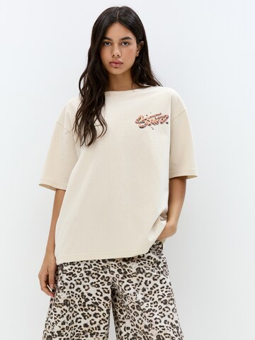 Maglietta 'STWD' di Pull&Bear in beige: frontale