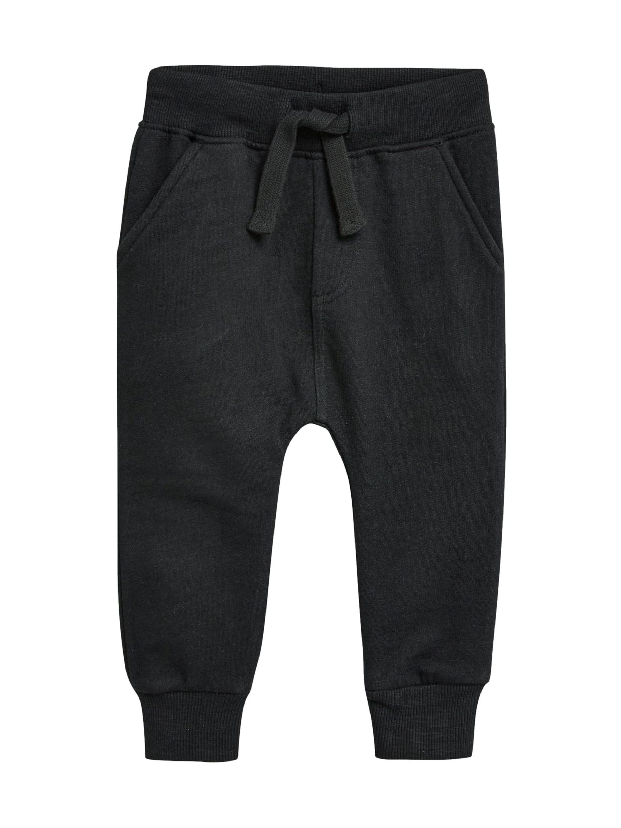 Next Tapered Broek in Zwart: voorkant