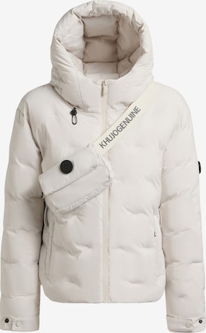 Veste d’hiver 'Roselyn' khujo en blanc : devant
