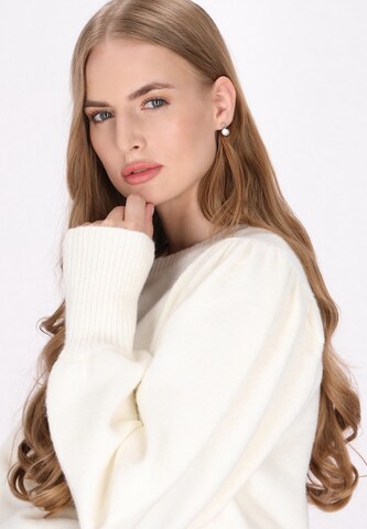 DreiMaster Klassik Sweater in White