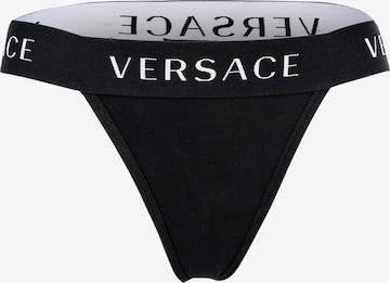 VERSACE String in Zwart: voorkant