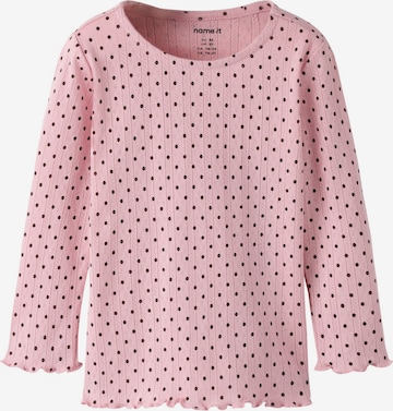 T-Shirt NAME IT en rose : devant