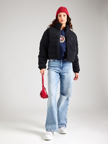 Tommy Jeans Jacke 'ESSENTIAL' in Schwarz
