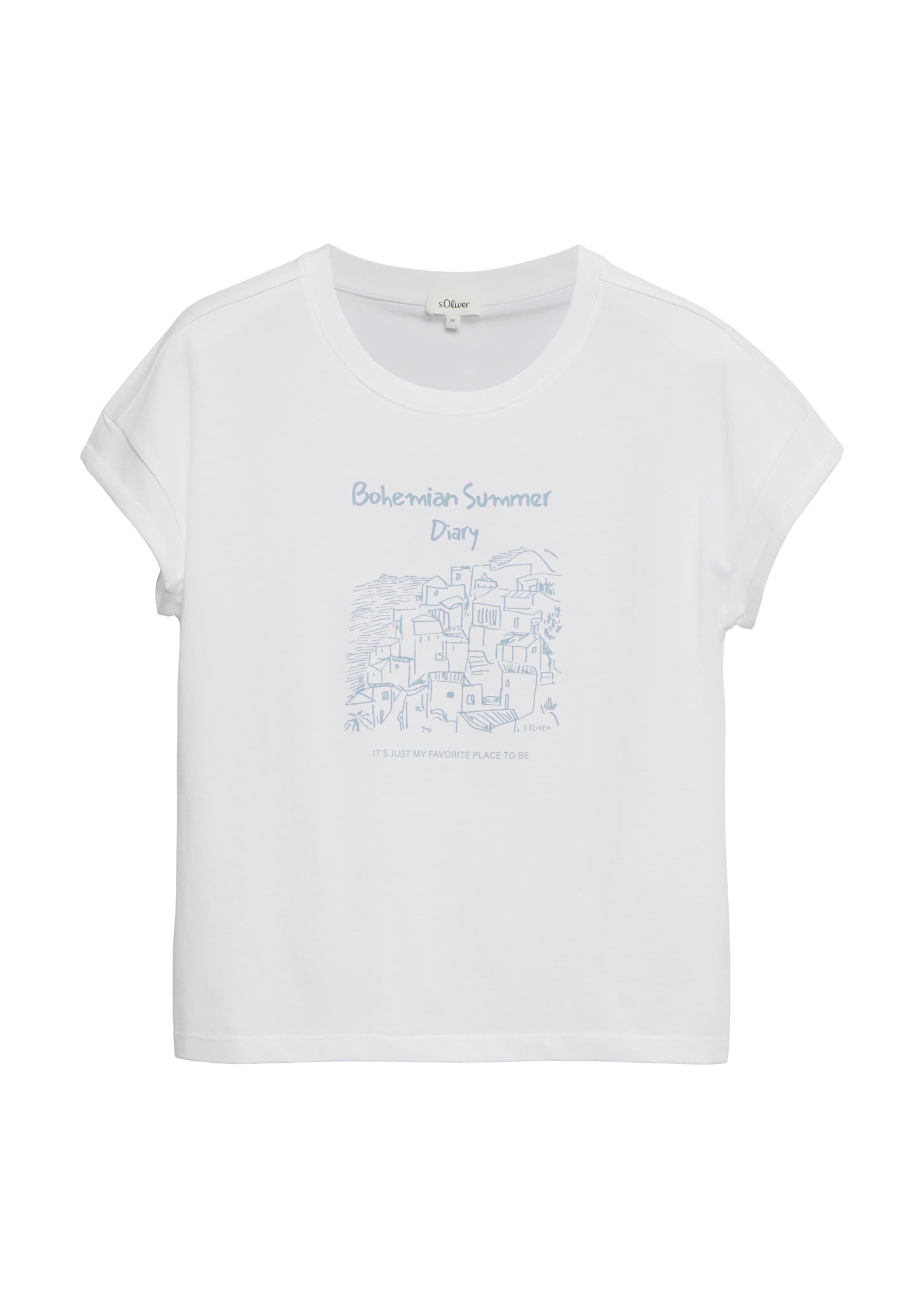 s.Oliver T-Shirt in Weiß: Vorderseite
