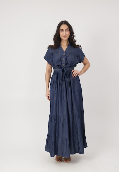 Elara Robe en bleu foncé, Vue avec produit