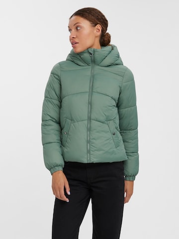 VERO MODA Winterjas 'Uppsala' in Groen: voorkant