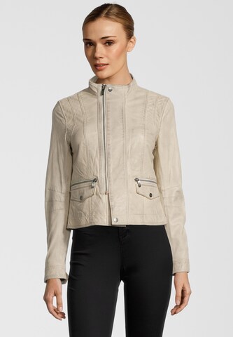 BUFFALO Lederjacke 'BE GRACEFUL' in Beige: predná strana