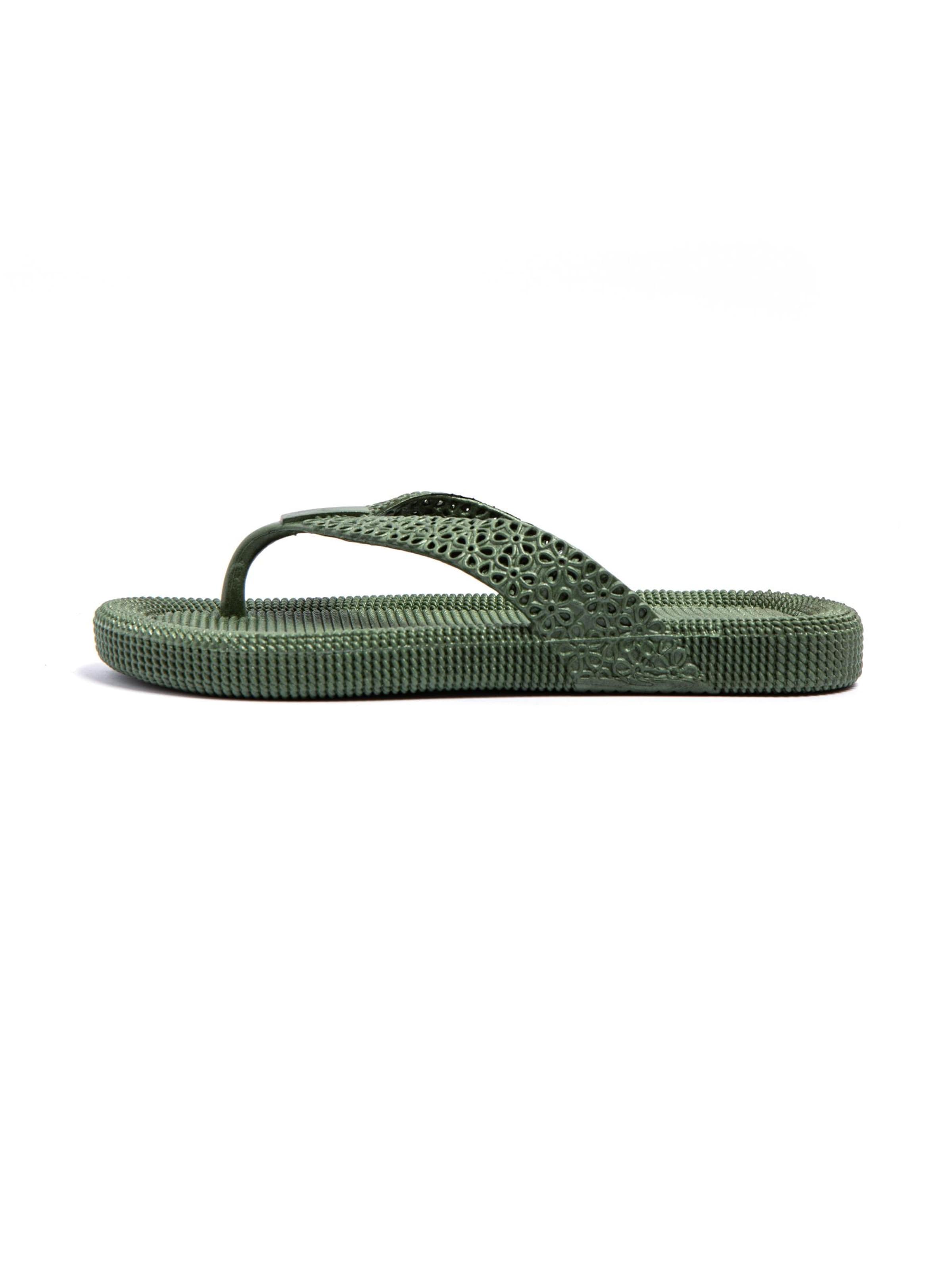 Brasileras T-bar sandals 'Flopee' in Green: front