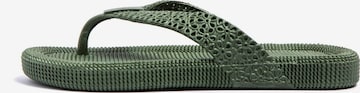 Brasileras Pantolette 'Flopee' in Grün: Vorderseite