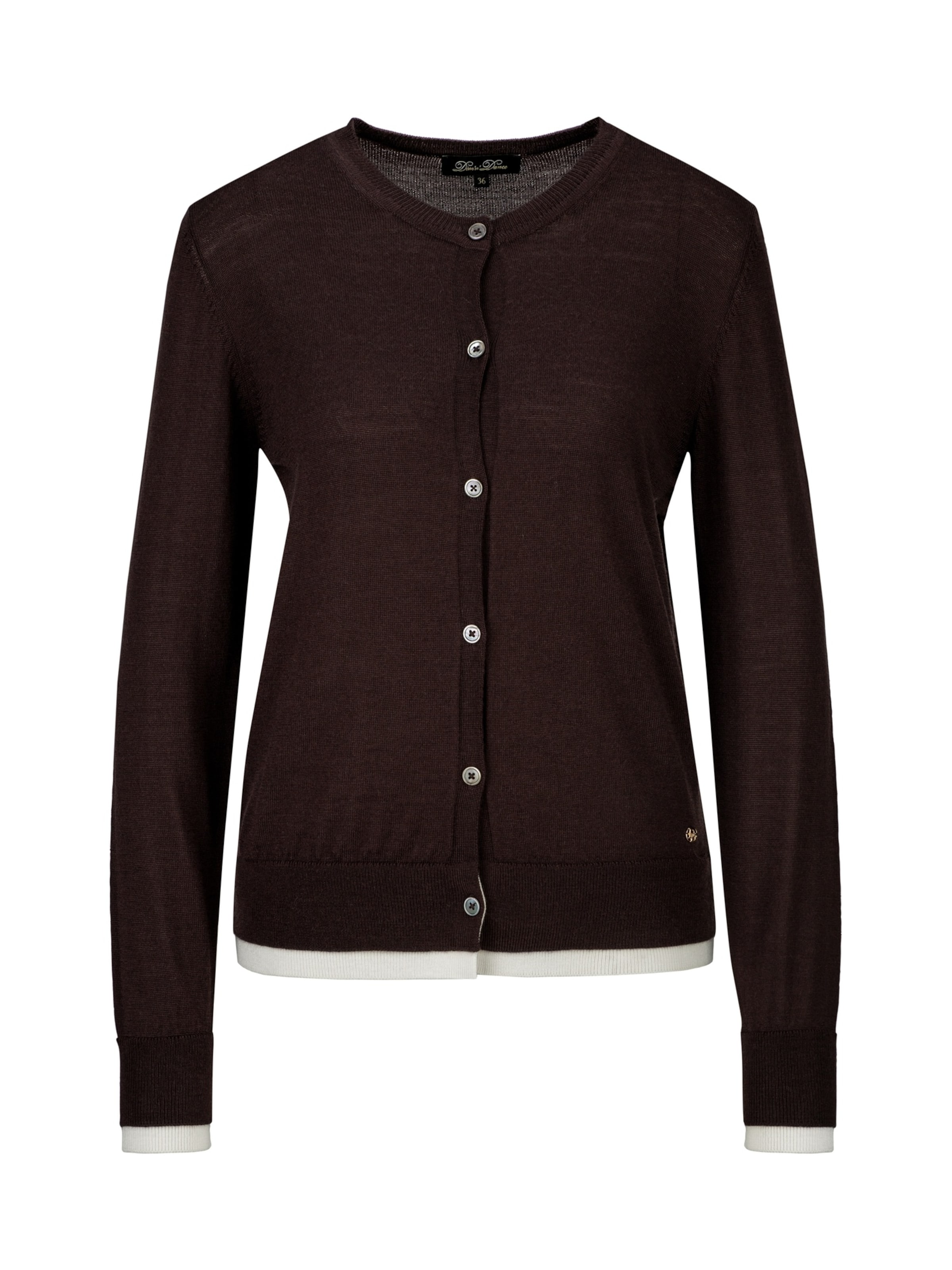 Dine'n'Dance Knit Cardigan 'Colette' in Brown: front